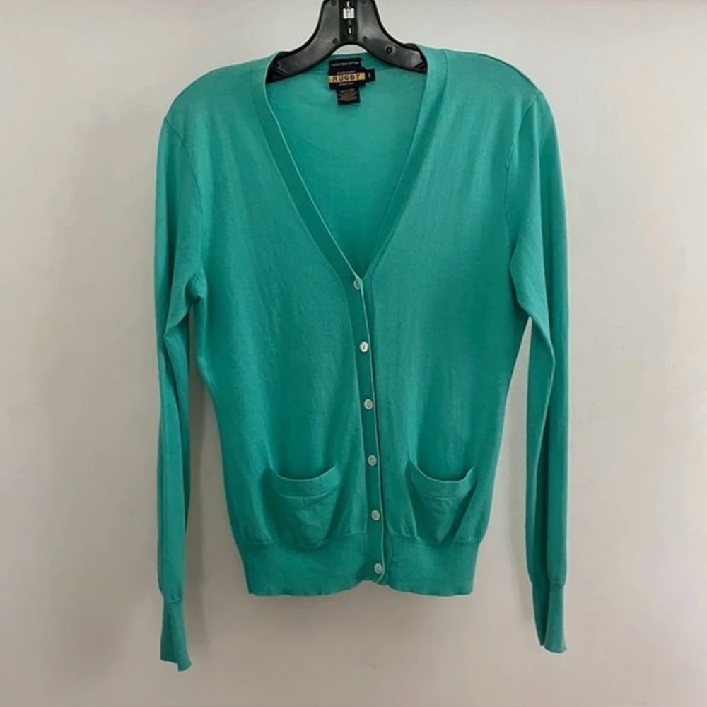 Rugby Ralph Lauren Collection Teal Cardigan